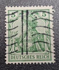 Stamp Germany Deutsches Reich Germania 5 Pfennig 1900 Mi. Nr. 70 [🇩🇪39665-9]