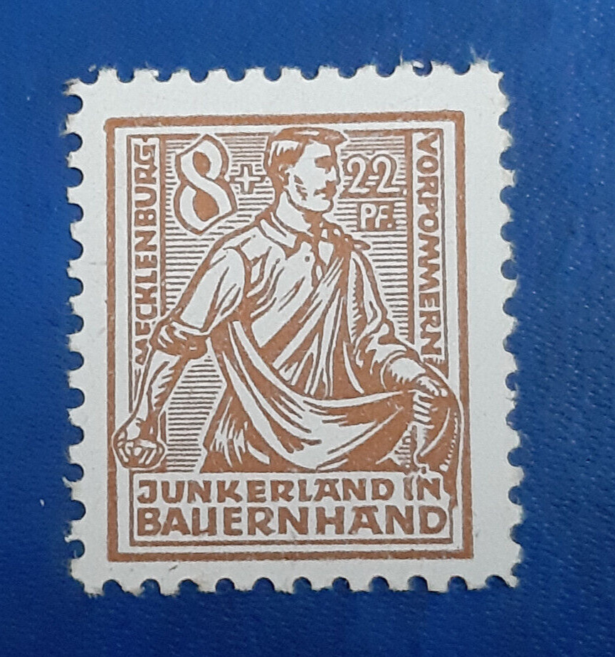 Germany Stamp Allied Occupation 8 Pfennig 1945 SBZ Thom BPP Mi. Nr. 24 b (21296)