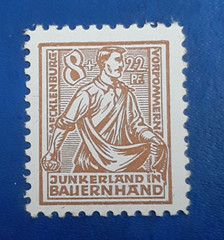 Germany Stamp Allied Occupation 8 Pfennig 1945 SBZ Thom BPP Mi. Nr. 24 b (21296)