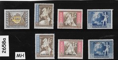 MH stamp set B209-215 Germany 1942 Postal Congress Vienna Austria #2658a