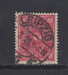 Germany 1921 10 Mark, Scott 181a, Pale Rose Omitted, SCV $975