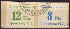 Spremberg 1946 MI 23B-24B on fragment CANC SCARSE