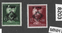 MNH stamp set B286-287 Modern Fantasy Overprints Dresden Goldsmith society #8203