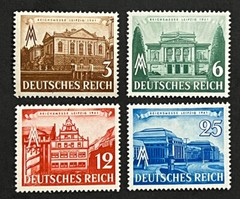 Travelstamps: Germany Leipzig Spring Fair Stamps 1941 Mi 764-767 Mint MNH OG