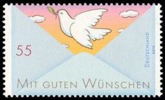 GERMANY 2567 – Greetings Stamp „Peace Dove“ (pc16621)