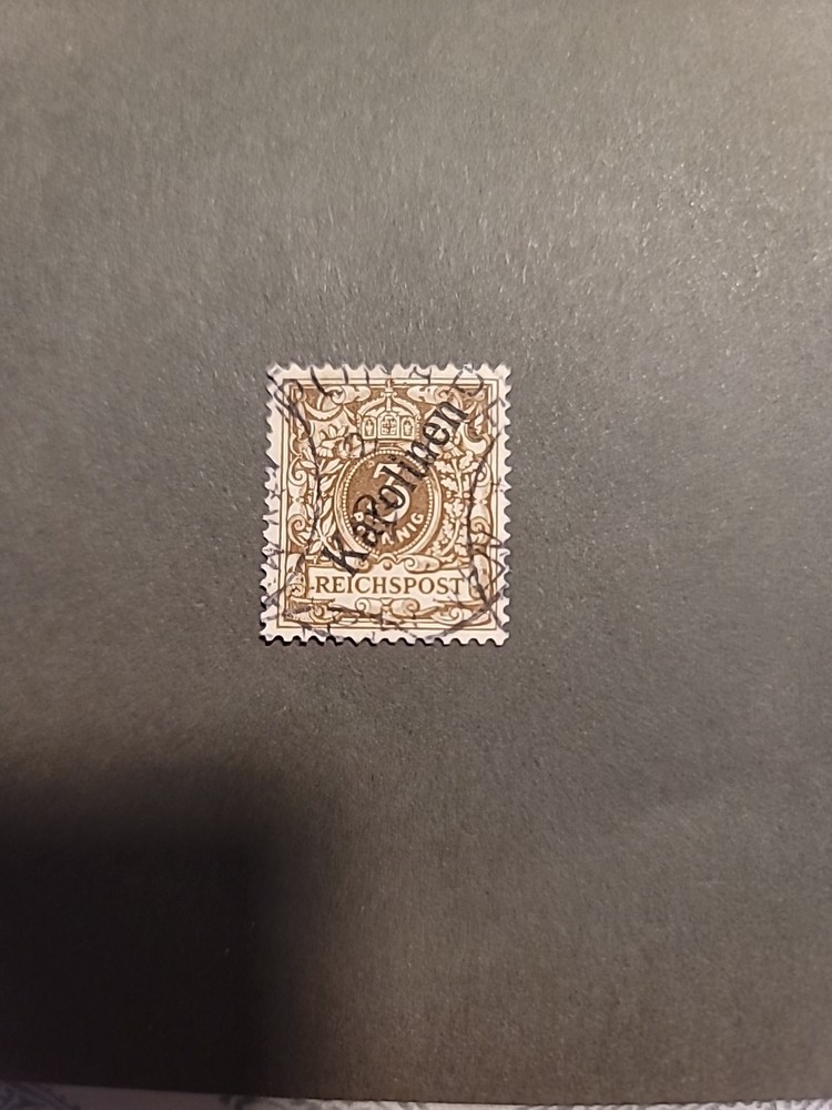 German Caroline Islands Scott #1a Karolinen Type II 48° Overprint Used XF Rare!!