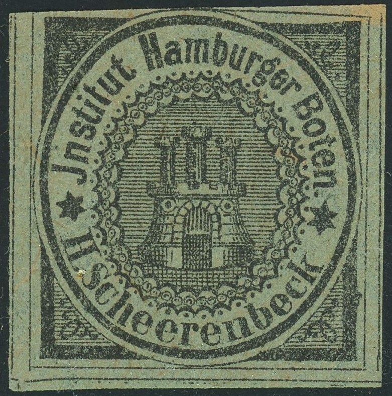 Hamburg Private Local Post Delivery Service Shipping Postage Label Germany
