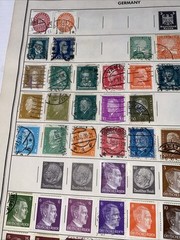 GERMANY ~several (100) German Stamps ~ c.1920’s Full Page 2 Side