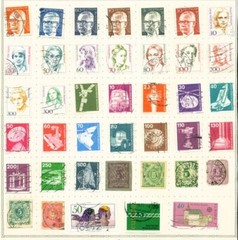 Germany selection of 66 with some „back of the book“ on 2 album pages.