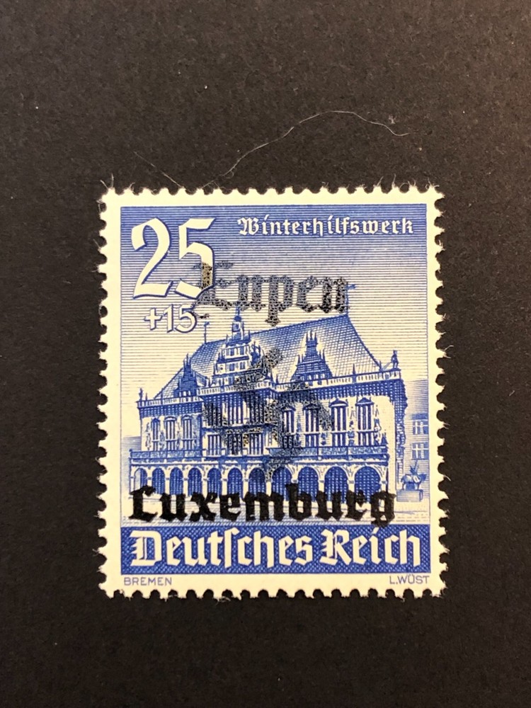 Germany WWII propaganda fantasy ovpt (EUPEN) 25+15 Rpf. MNH /s1 #825