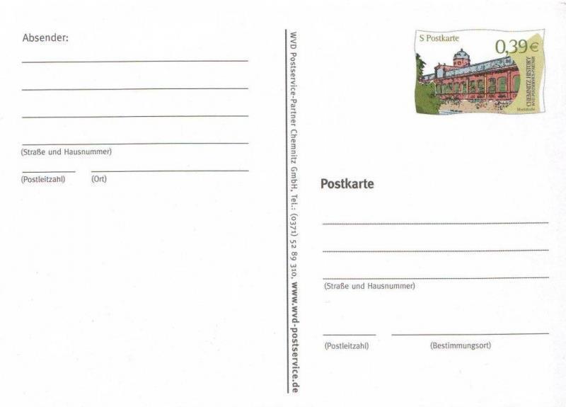 Wvd: MiNr. K 1, „Landmarks of the city of Chemnitz“, set, unused