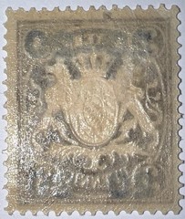 Travelstamps: 1920 Germany Bayern Overprint Stamp Mi 177 – Mint MOGH