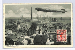 ZEPPELIN LZ.127 Postcard *Hindenburg* (Zabrze Poland) 1932 VIEW-SIDE Stamp WZ10