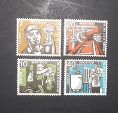 GERMANY SCOTT #B356-B359 WELFARE ORGANIZATIONS MNH SET OF 4 40PF HAS TONING
