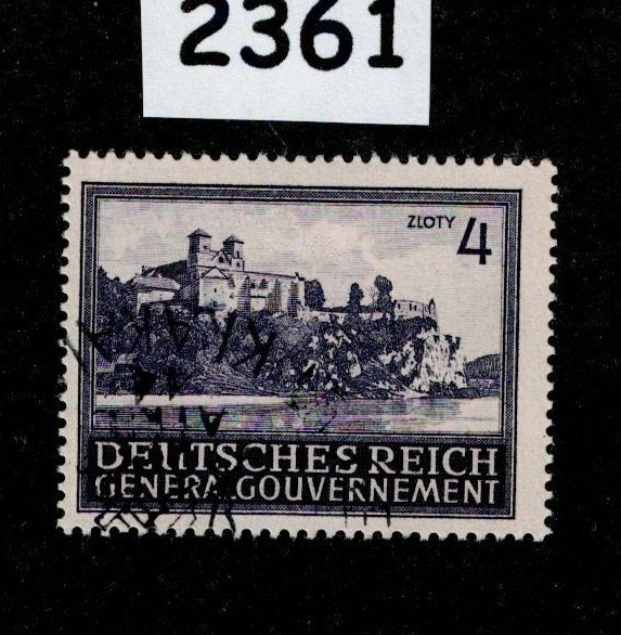 Used Stamp Sc N101 General Government Warsaw Lublin Cracow Poland WWII #2361