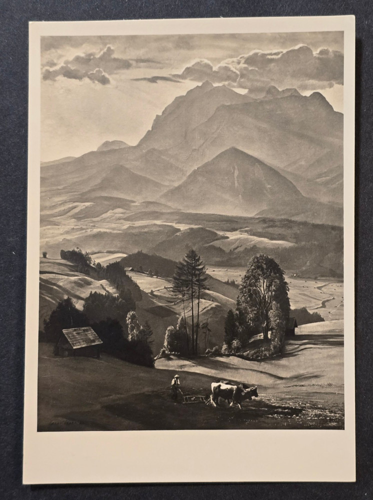 INTERESTING! Third Reich HDK Munchen House of Art Postcard Mailed in 1967!~