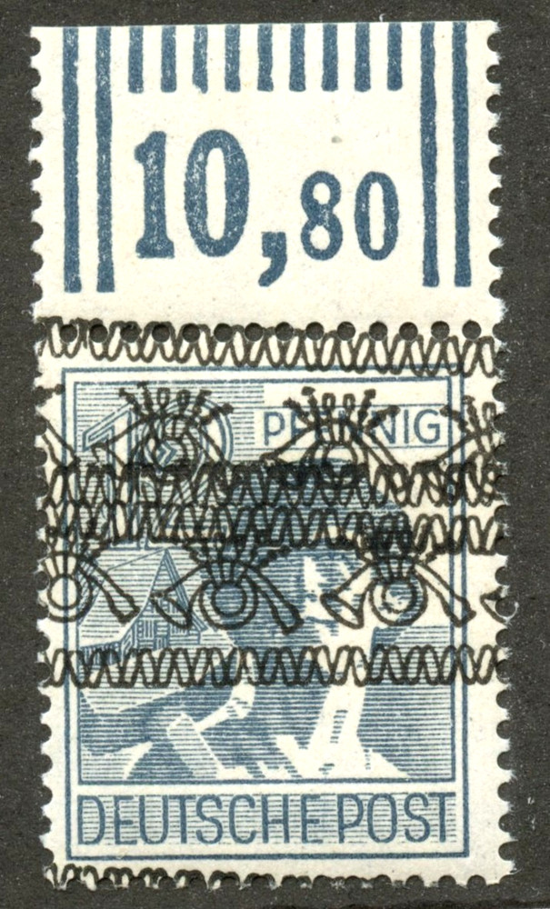 Germany 1948 Bizone NH Michel 40 I KD Double Inverted OP Signed Cat 80Euros (tq)