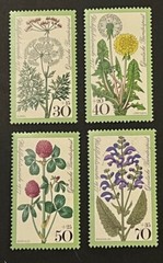 Travelstamps: 1977 Germany Stamps Scott #B542-B545 Wildflowers Mint MNH OG