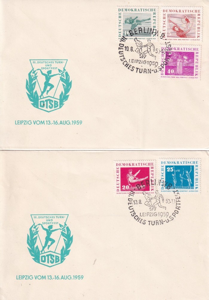 DDR FDC 707-11 Leiipzig Sport fest