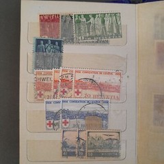 SELL-16. Album Of Stamps Antique Alemania And Suiza. Themed Policies And Mil