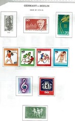 1975-6 Germany BERLIN #3 MIXED LOT OF 26 incl 4 SETS Sc#9N359- M/H/OG/USED*