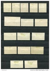 Germany 1961 Mi 808-2 821-9 841-2 MH Complete sets