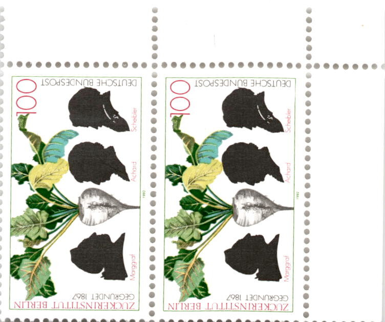 Germany, Postage Stamp, #1741 Single & Pair Mint NH, 1992 Berlin Sugar (AB)