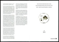 GERMANY FOLDER 2012/37 HERBST-FERIEN BÄUME BAUM WALD LAUB KASTANIEN LENKDRACHE