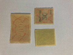 Three Deutsches Reich Stamps 5, 500, 20 over print German