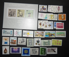 GERMANY 1984 COMMEMORATIVE SEMI-POSTAL S/S STAMP YEAR SET/LOT OF 35 STAMPS MNH