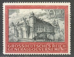 Poland OCCUPATION WW2 Post Osten WW2 1944 MNH Mi 125 Sc NB41 Cracow Castle **
