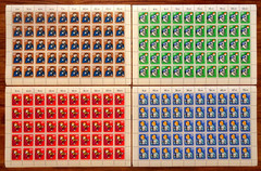 Berlin No. 468-471 mint never hinged luxury sheet set youth 1974 Michel €175 MNH