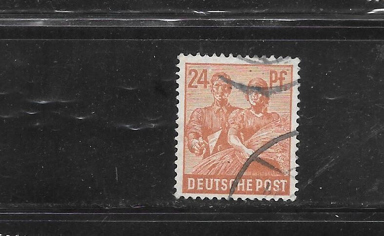 GERMANY GERMAN SC# 565 1947 24PF WORKER DEFINIVE CLASSIC VG USED STAMP