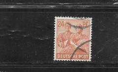 GERMANY GERMAN SC# 565 1947 24PF WORKER DEFINIVE CLASSIC VG USED STAMP