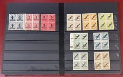 Germany, 1919-1923, Mint, Never Hinged Blocks of 4, including Varieties