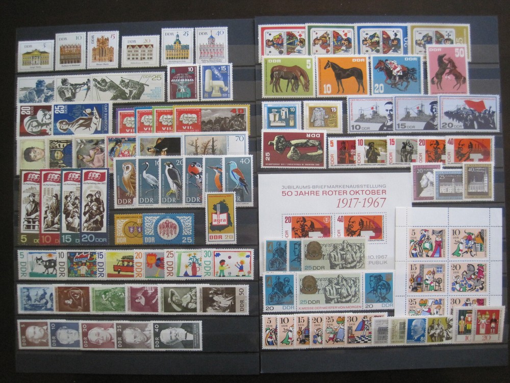 DDR Jahrgang 1967 MiNr. 1245-1334 postfrisch** Einzelmarken-Sätze zur Auswahl
