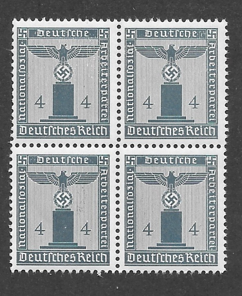 Sc # S14 MNH WWII Third Reich era BLOCK 1942 PF04 MNH from an original sheet