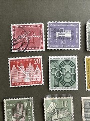 West GERMANY 1956, Mix 11 Stamps, 2 Mints,9 Used,VF Condition, See Photos