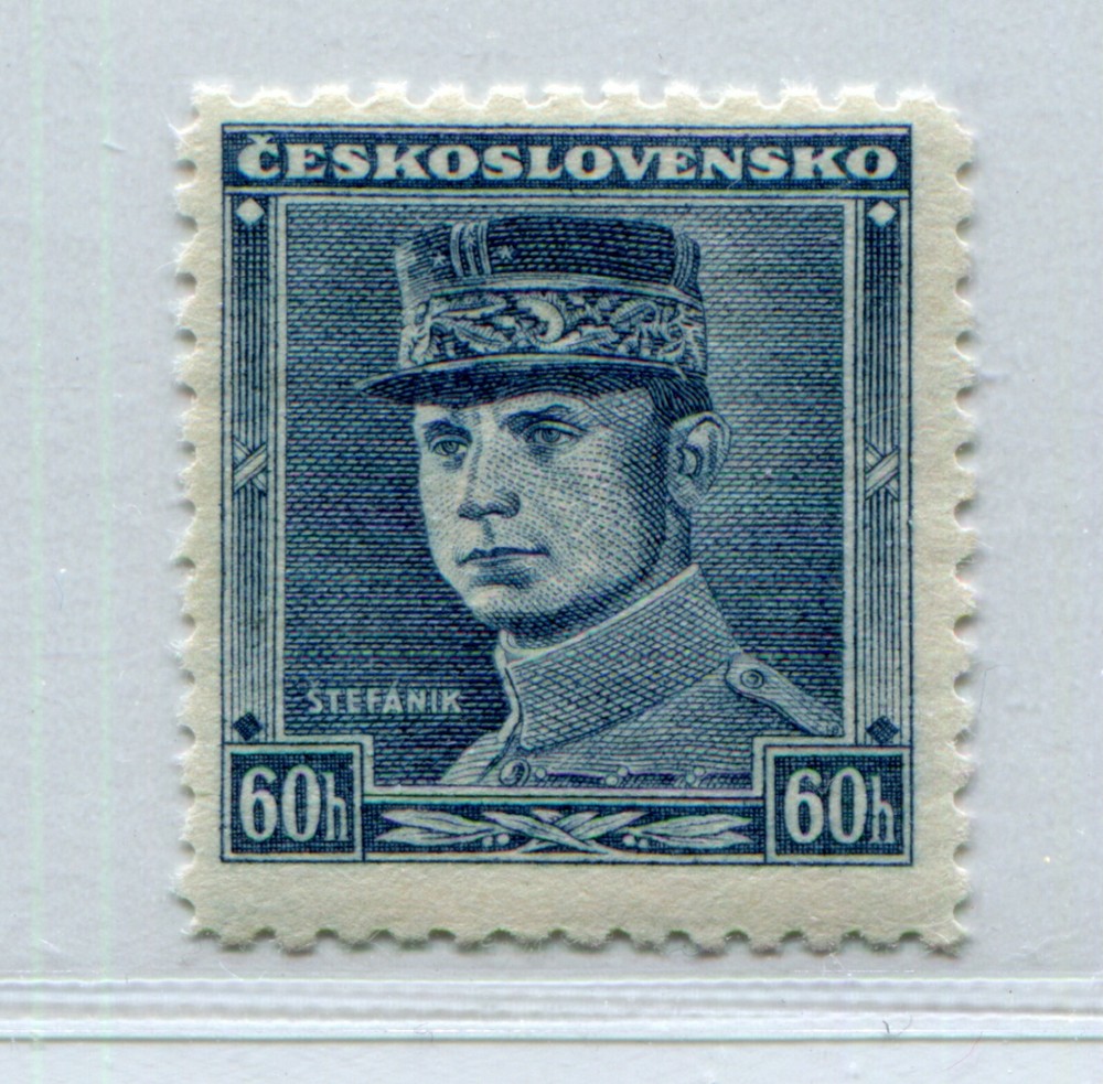 SLOVAKIA WW2 3rd REICH GERMAN PUPPET STATE 1939 BLUE STEFANIK 255 PERFECT MNH