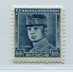 SLOVAKIA WW2 3rd REICH GERMAN PUPPET STATE 1939 BLUE STEFANIK 255 PERFECT MNH