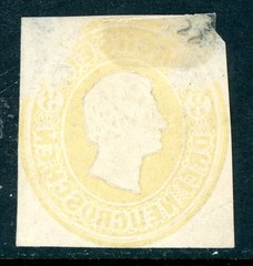 Germany 1859 Saxony King Johann 3 NG Cut Square VFU K891