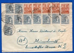 GERMANY BI-ZONE, 1948, COVERT WUPPERTAL TO MUNCHEN