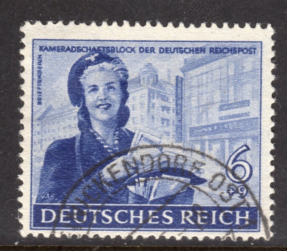 Germany Scott #B 272 VF Used 1944 6 + 4 Pfg. Postal Employees‘ Fund