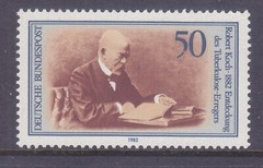 Germany 1370 MNH 1982 Robert Koch – Discoverer of Tubercle Bacillus