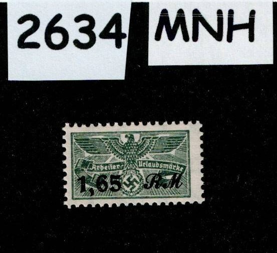 MNH stamp 1,65 RM Revenue WWII Third Reich Germany Medical Disability #2634