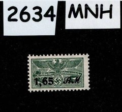MNH stamp 1,65 RM Revenue WWII Third Reich Germany Medical Disability #2634