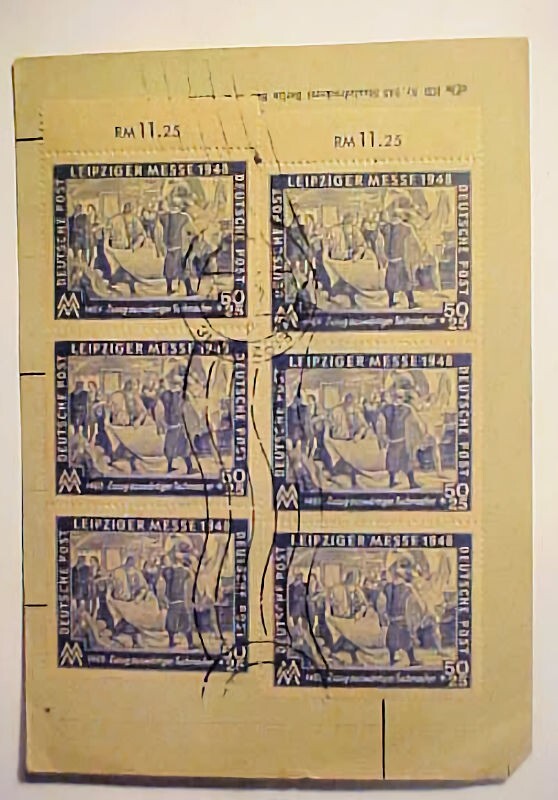 GERMANY SOVIET # 199 CAT 170E (=$ 225.00) PHILATELIC