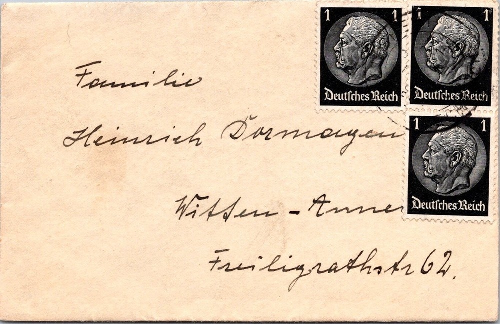 Germany 1890s – 3 x 1c Black Stamps – F66763