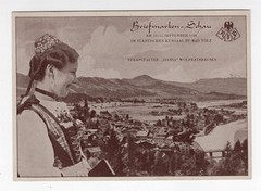 BAD TOLZ GERMANY 1938 ILLUSTRATED POSTAL STATIONERY POST CARD STAMP SHOW