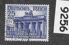 Stamp Brandenburg Gate Berlin Germany B193 1941 Third Reich Germany #9256